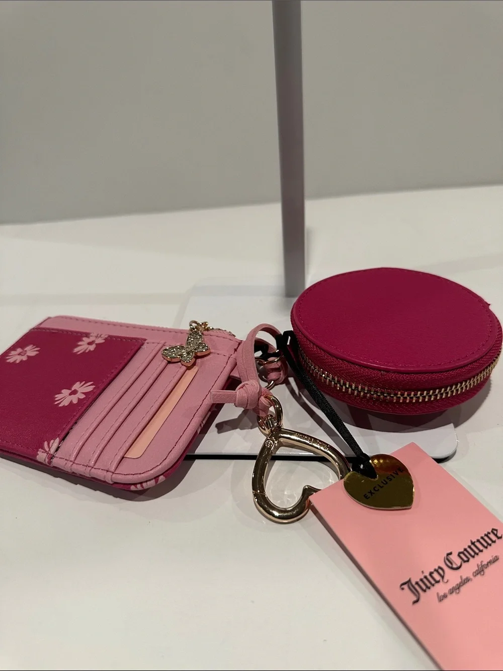 NWT Juicy Couture Exclusive Daisy for Juicy Mini Bundle in Rasberry & Pink.